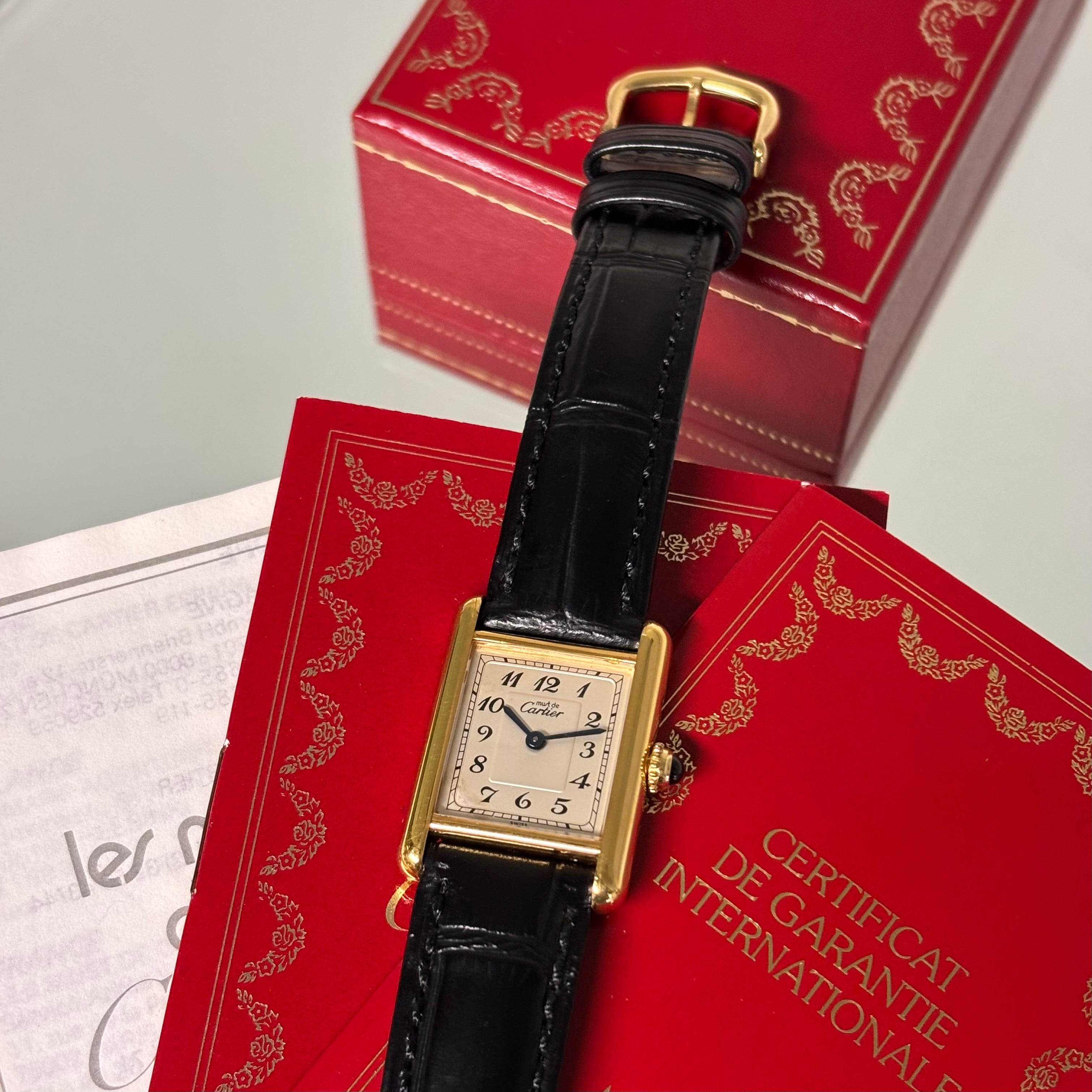 Cartier Tank PM Breguet Full Set