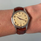 Cartier × Movado Wristwatch – Steel Case, Patina Dial