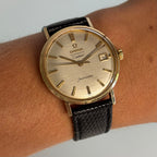 Cartier × Omega Seamaster – Linen Dial, 14K Gold