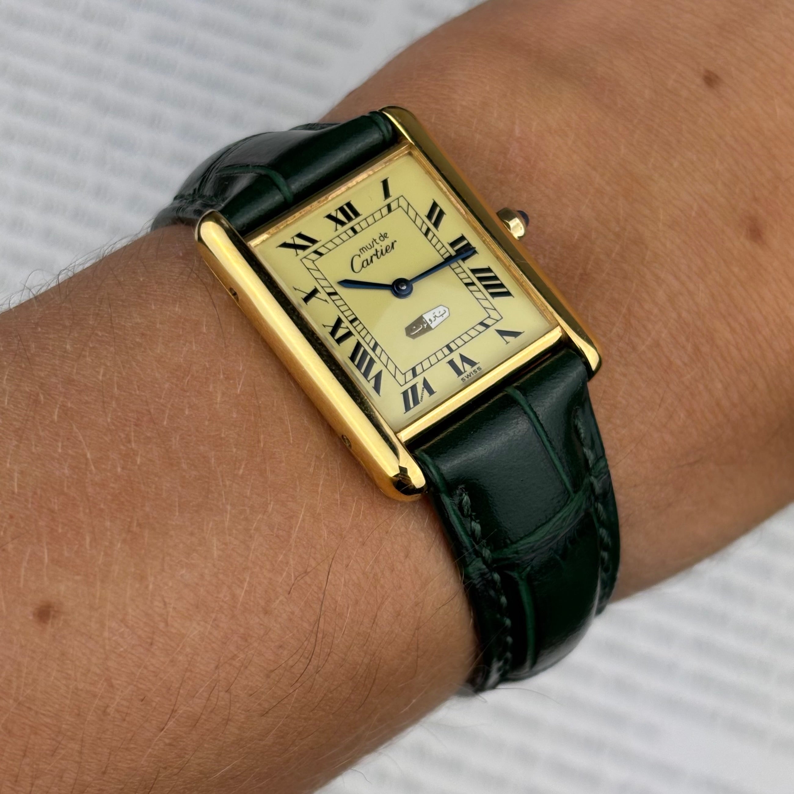 Cartier Tank GM very rare dial