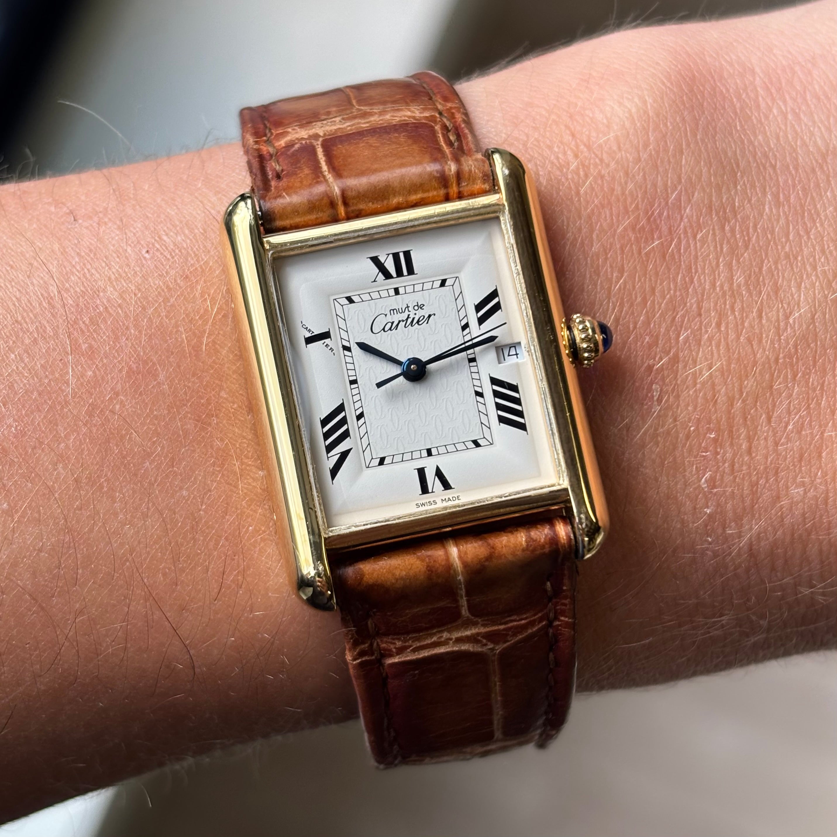 Cartier Tank XL with strap & clasp