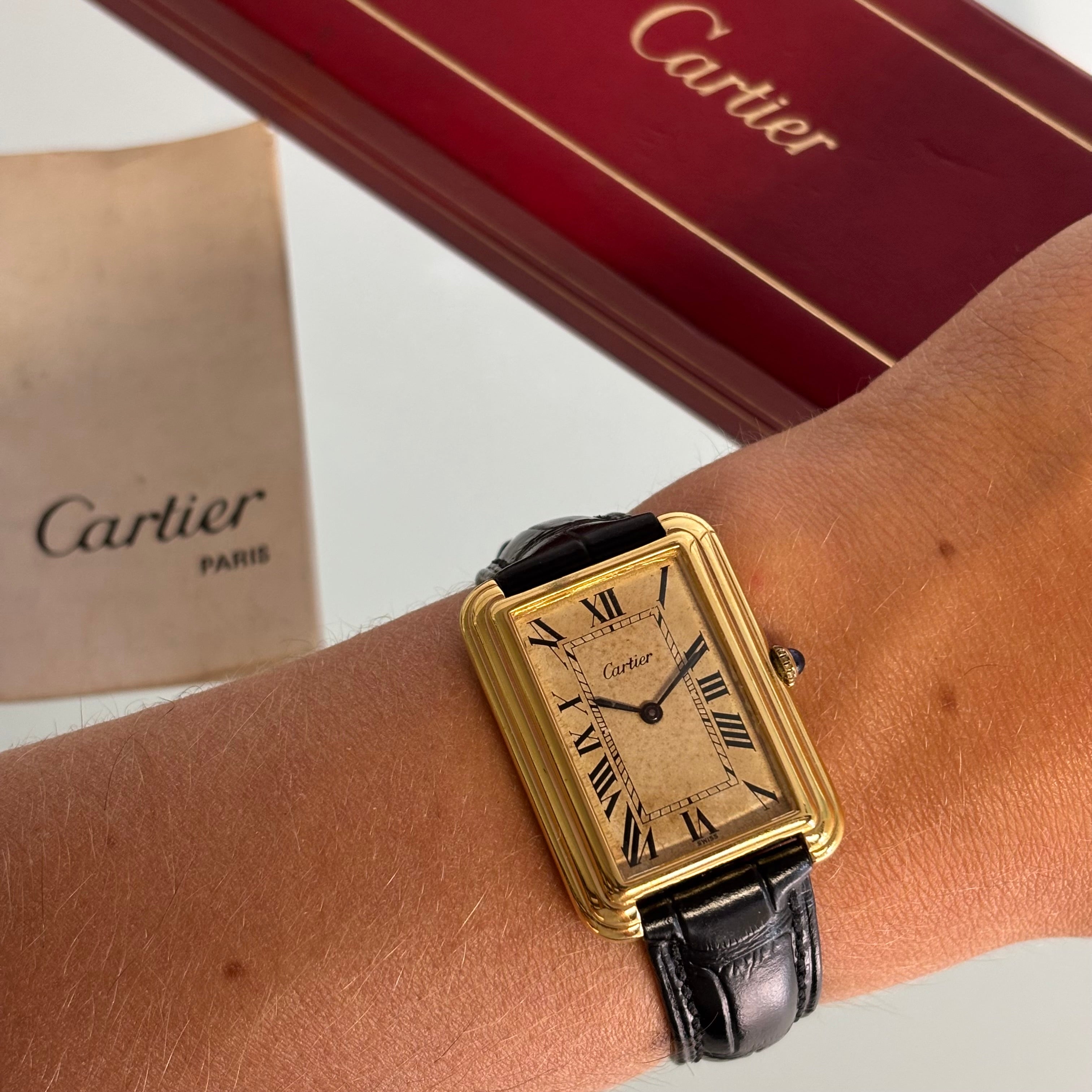 Cartier Stepped Tank full set
