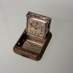 Tissot Golay fils & stahl double signed leather pocketwatch
