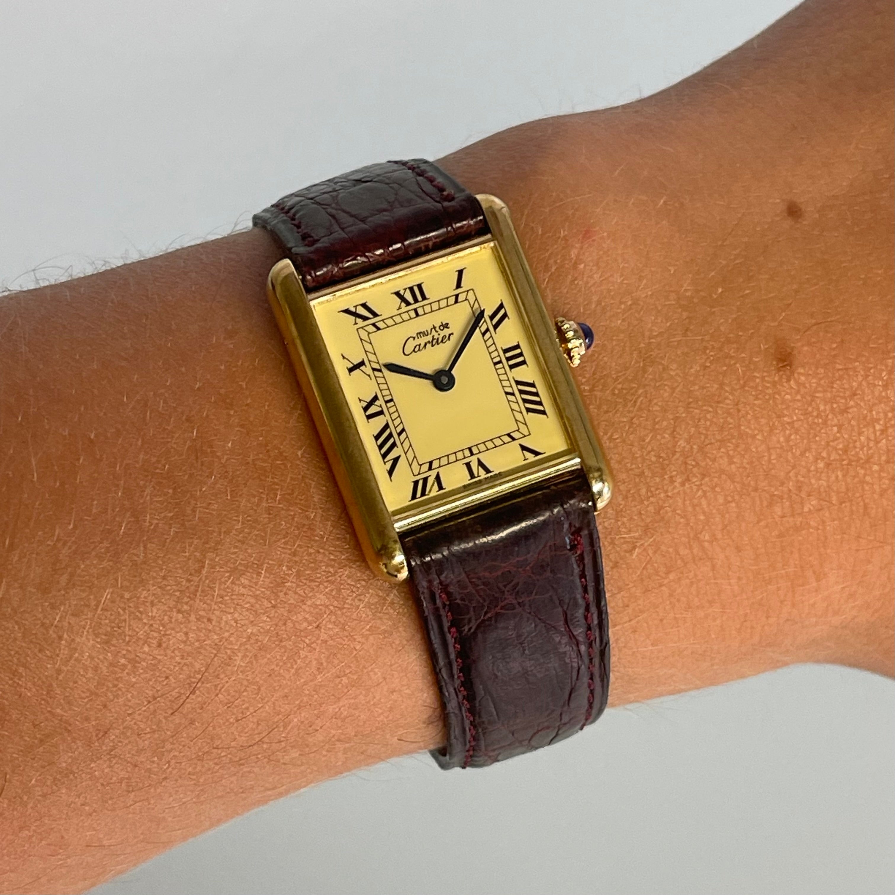 Cartier tank GM with strap and buckle