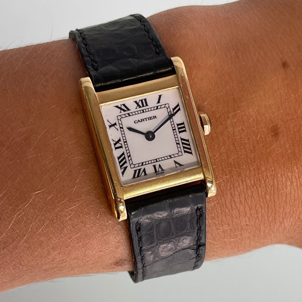Cartier tank normale with clasp