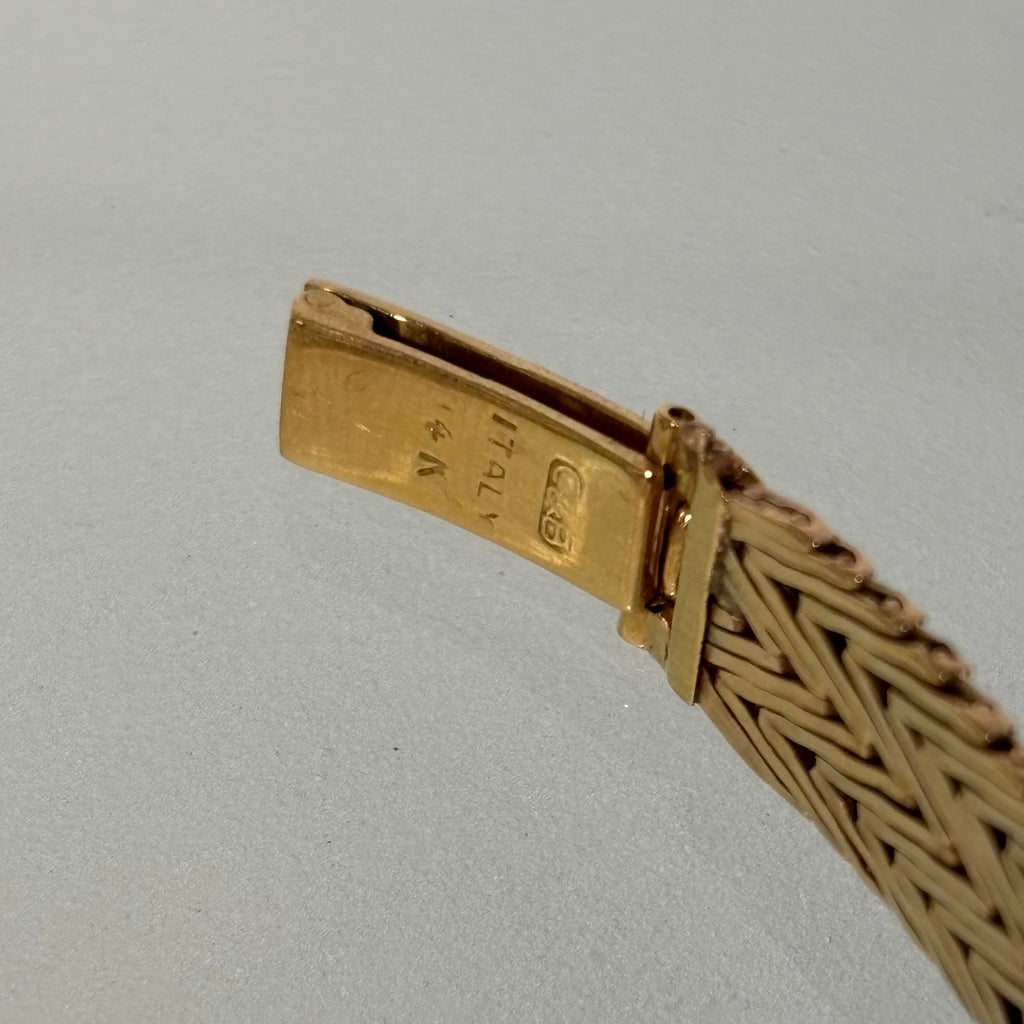 Cartier Girard Perregaux 14k gold braceletwatch
