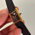 Cartier Tank GM Brown spider dial