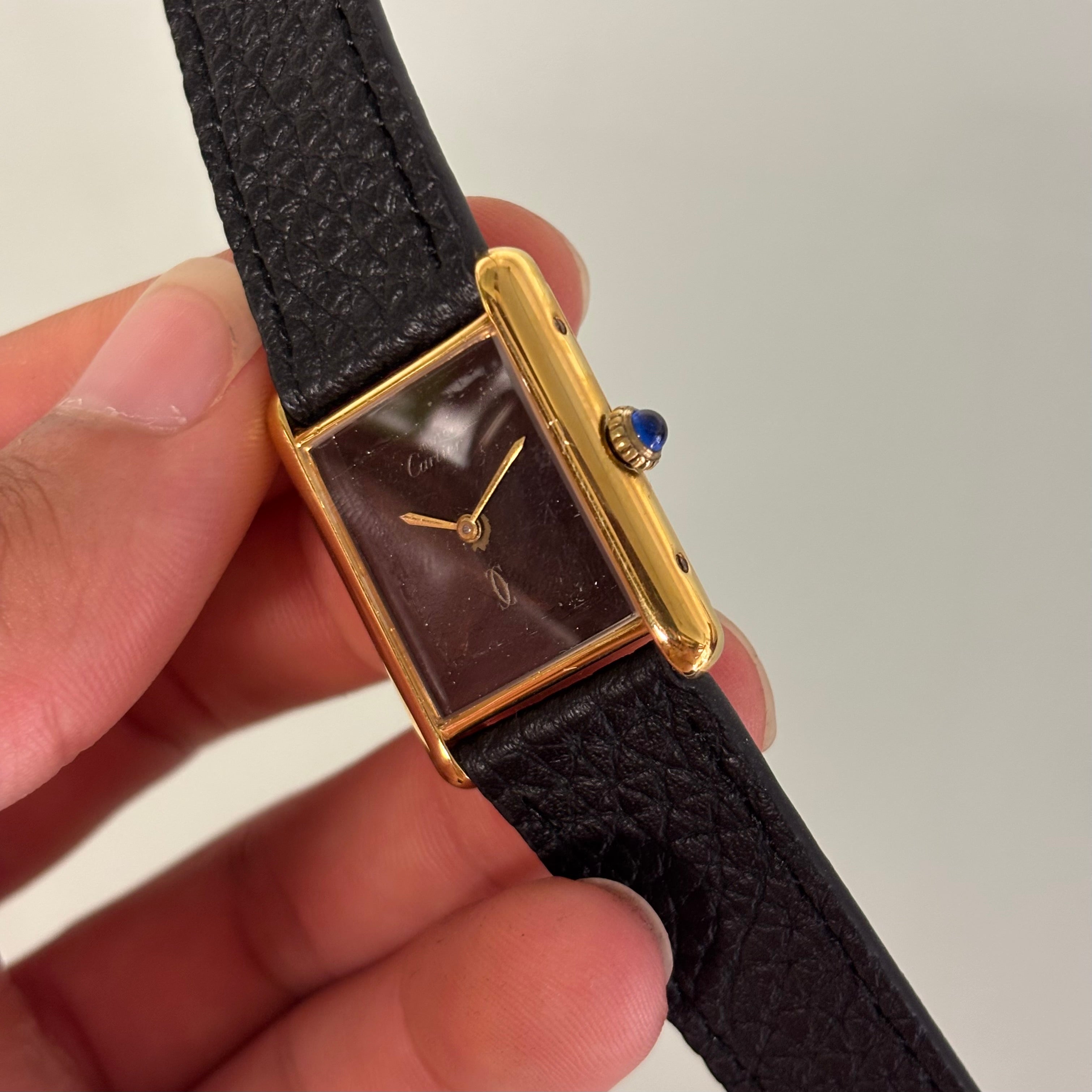 Cartier Tank GM Brown spider dial
