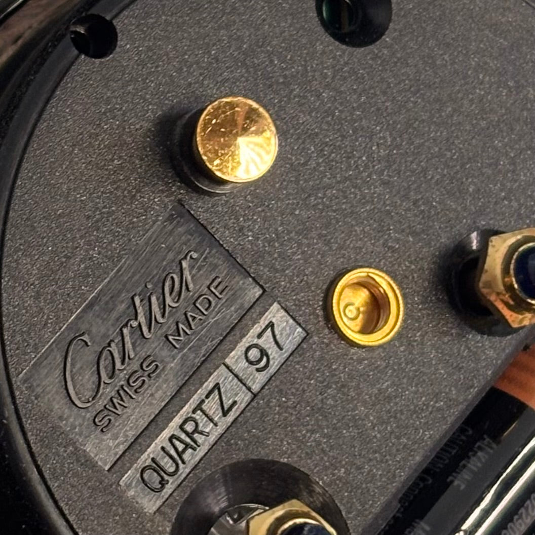 Cartier Gold/Black TableClock