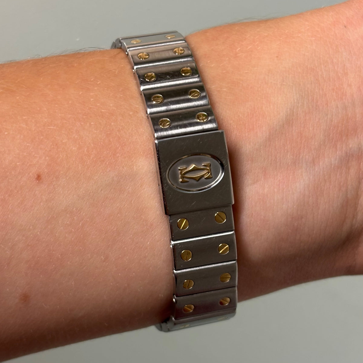 Cartier Santos Galbée GM Gold/Steel