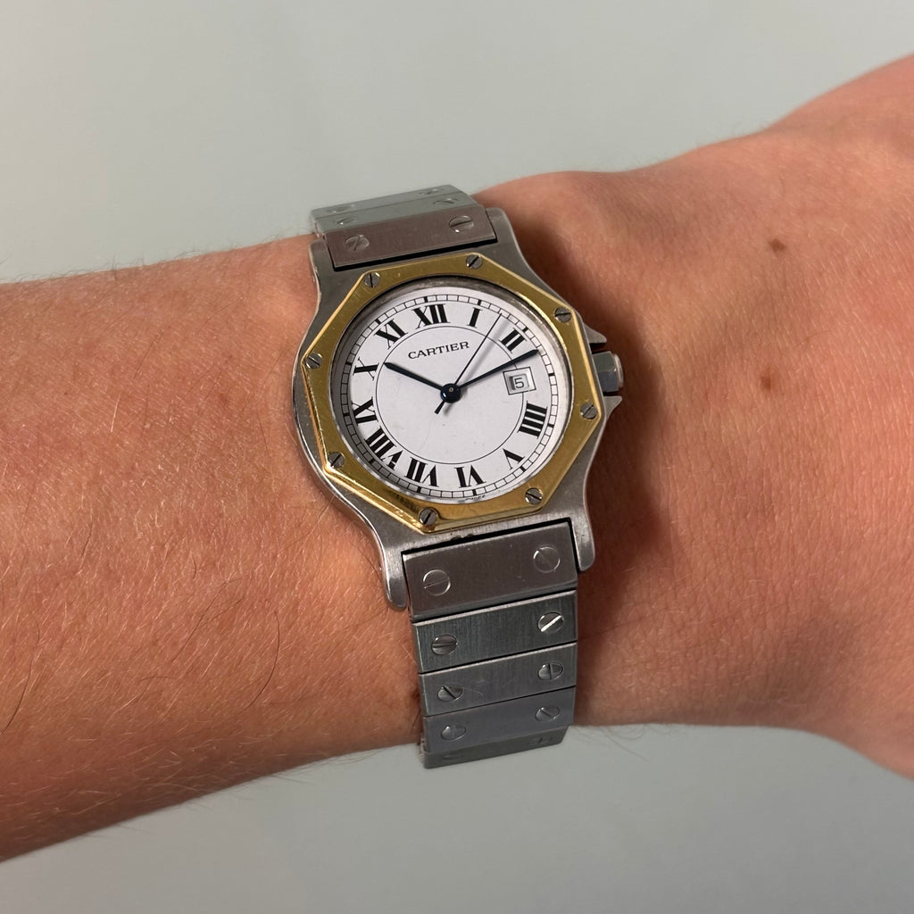 Cartier Santos Octagon GM with bracelet