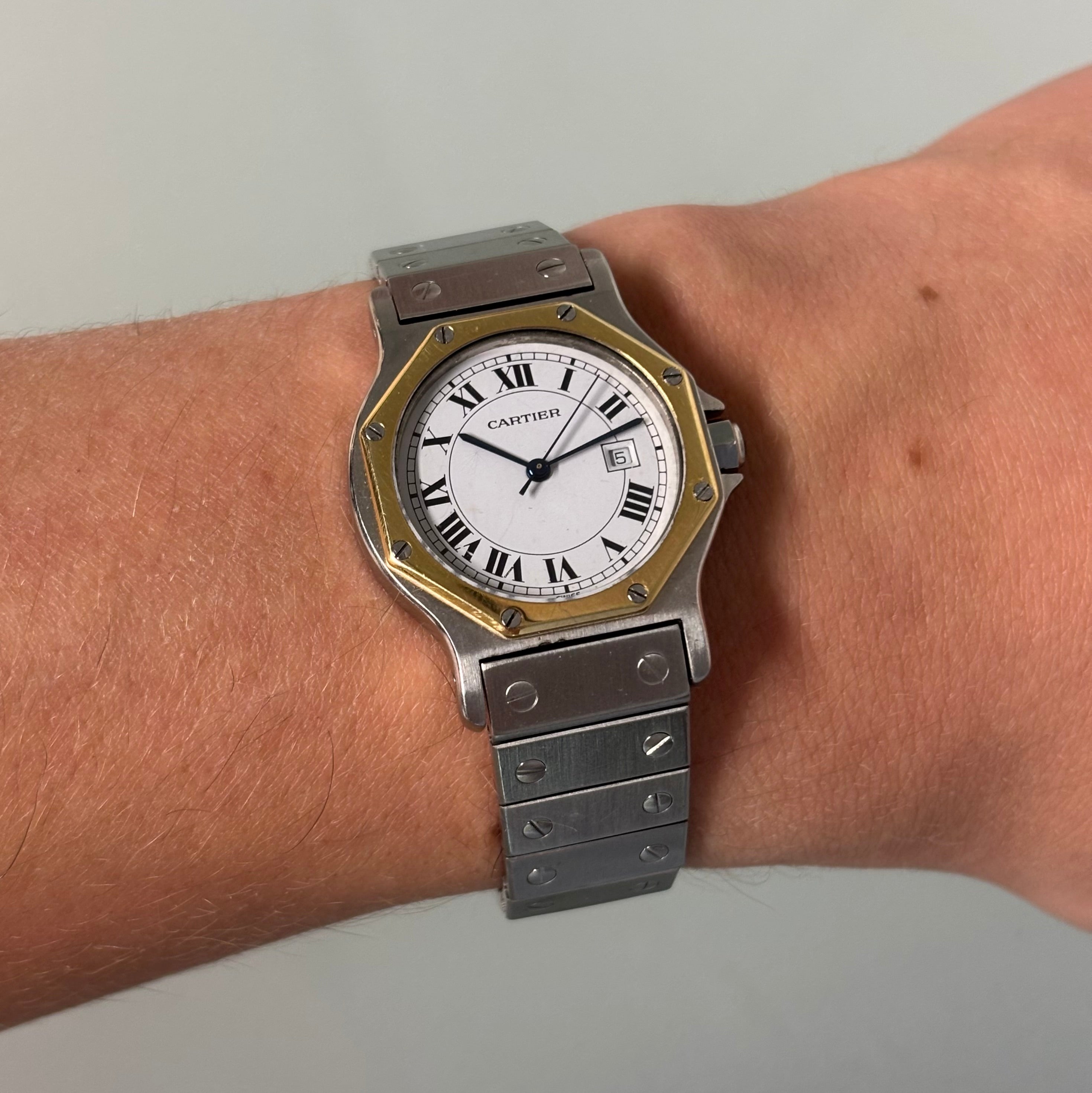 Cartier Santos Octagon GM with bracelet