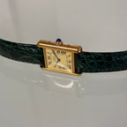 Cartier Tank PM Champagne dial with box & booklets