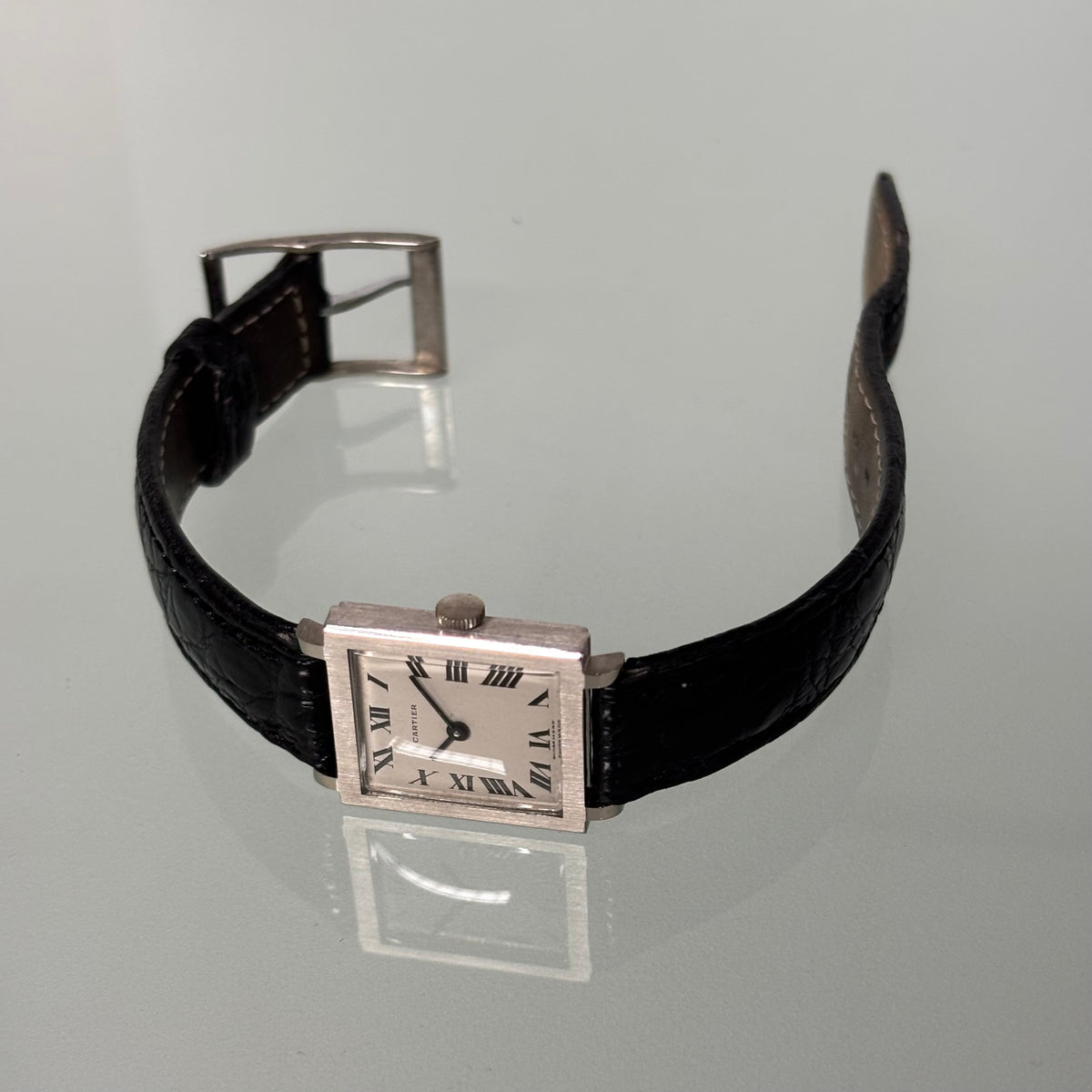 Cartier Bueche Girod White Gold Tank