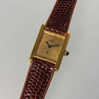 Cartier Tank PM sunburst dial
