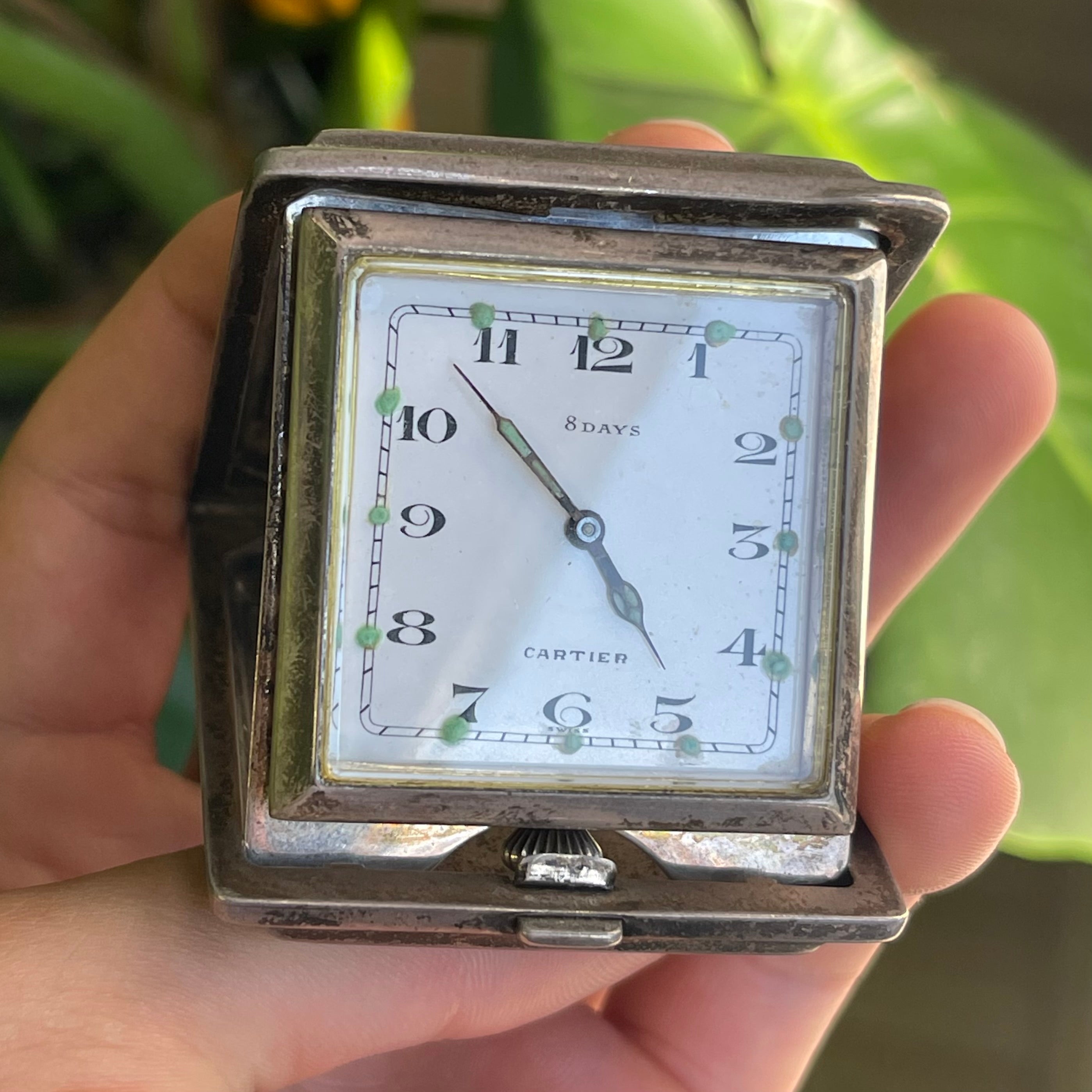 Cartier secret case clock