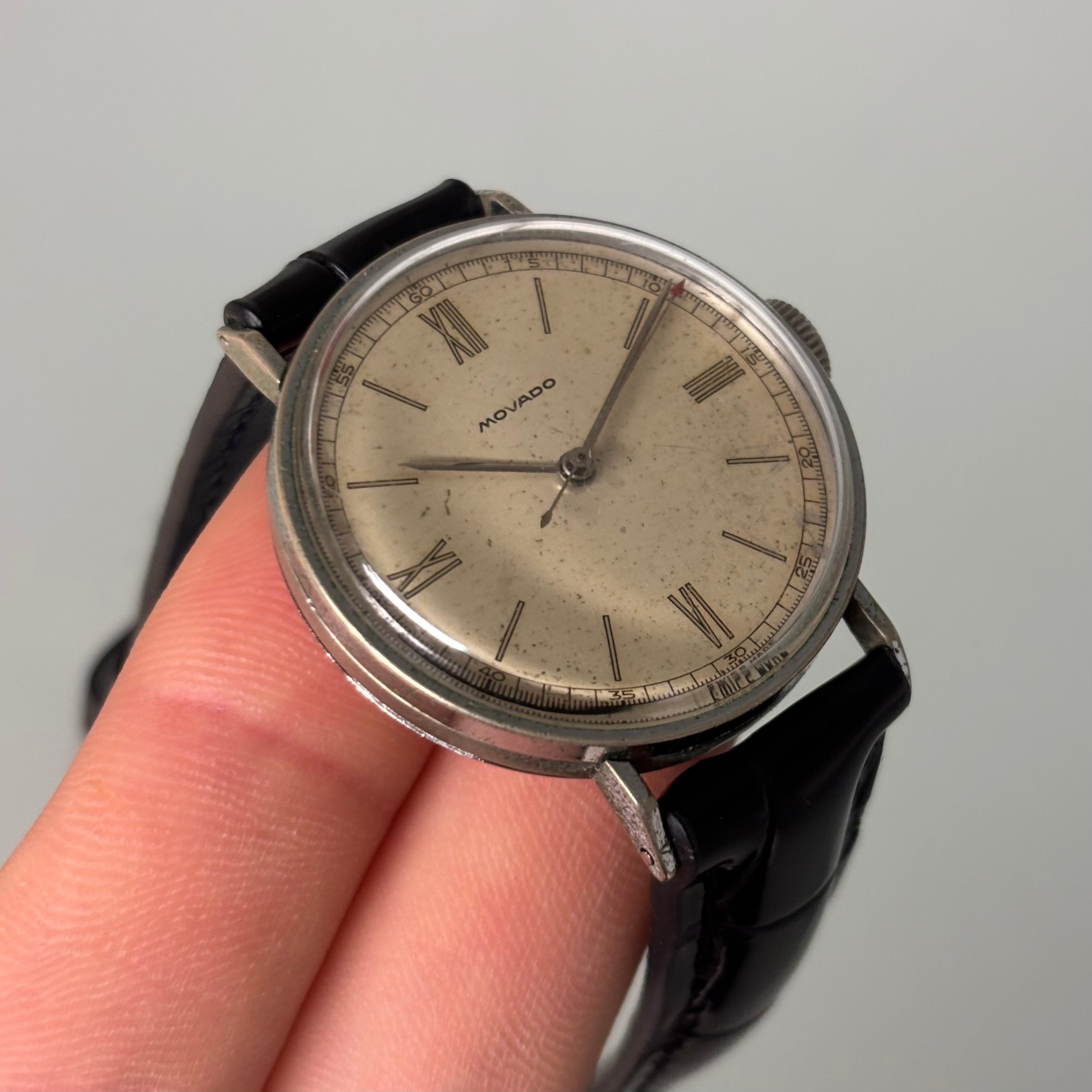 Movado steel rare bullet case