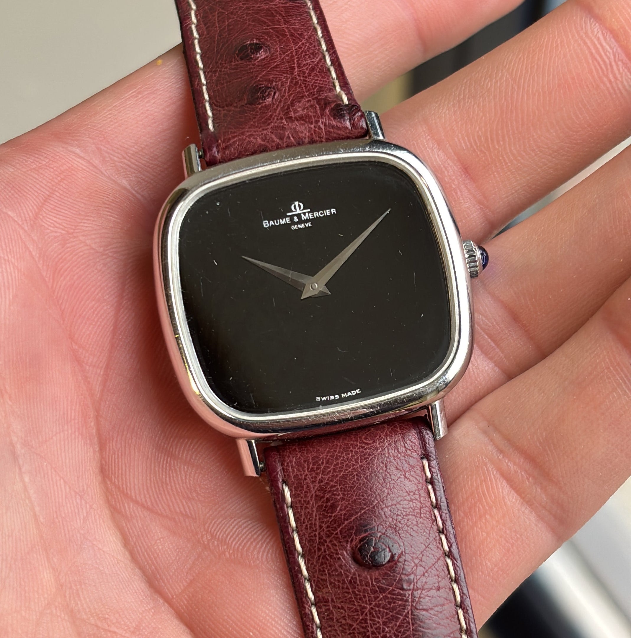 Baume & Mercier “TV Screen” Wristwatch – Black Dial