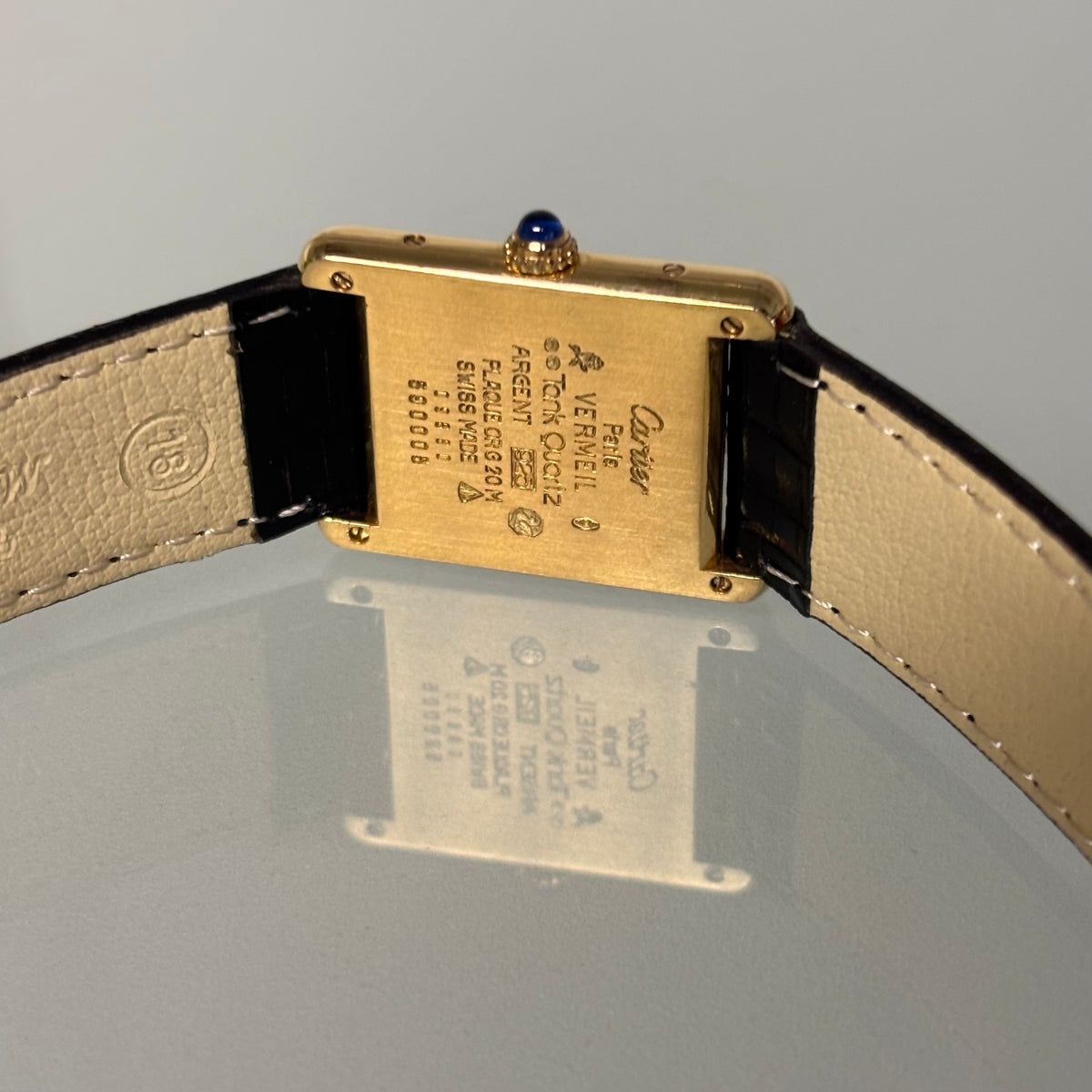 Cartier Tank Breguet GM with original buckle