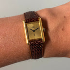 Cartier Tank PM sunburst dial