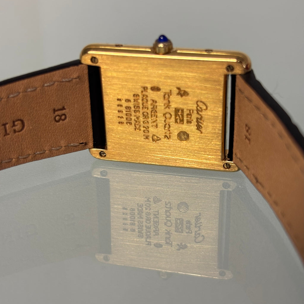 Cartier Tank GM Burgundy dial