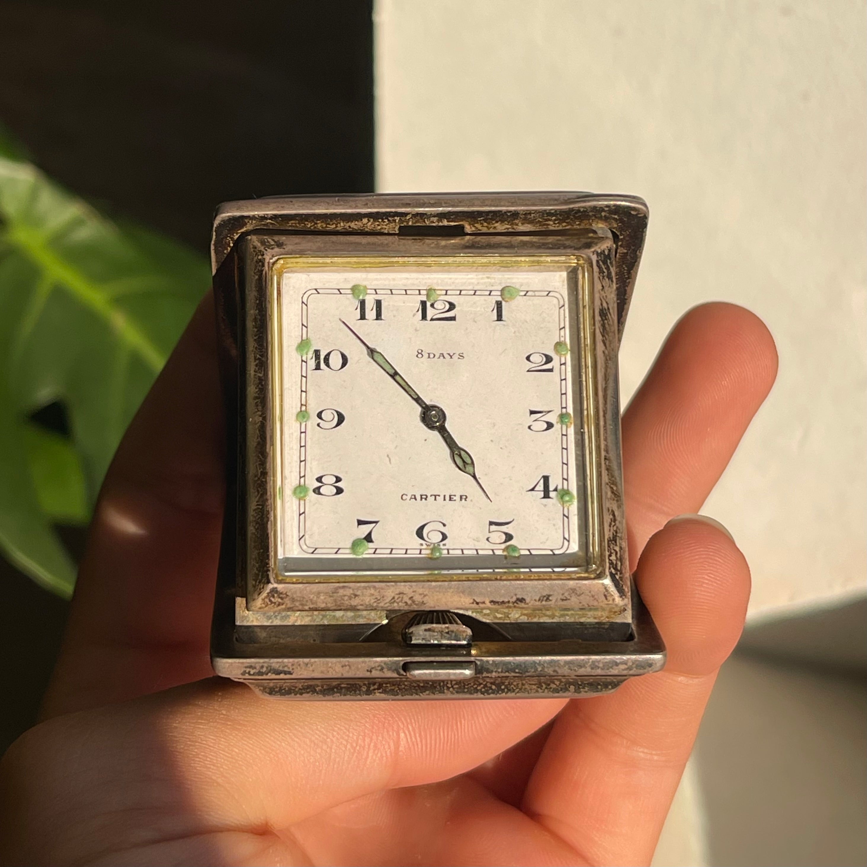 Cartier secret case clock