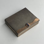 Big Cartier Pill Box (1938) – 14K Rose Gold & Sapphire Accents