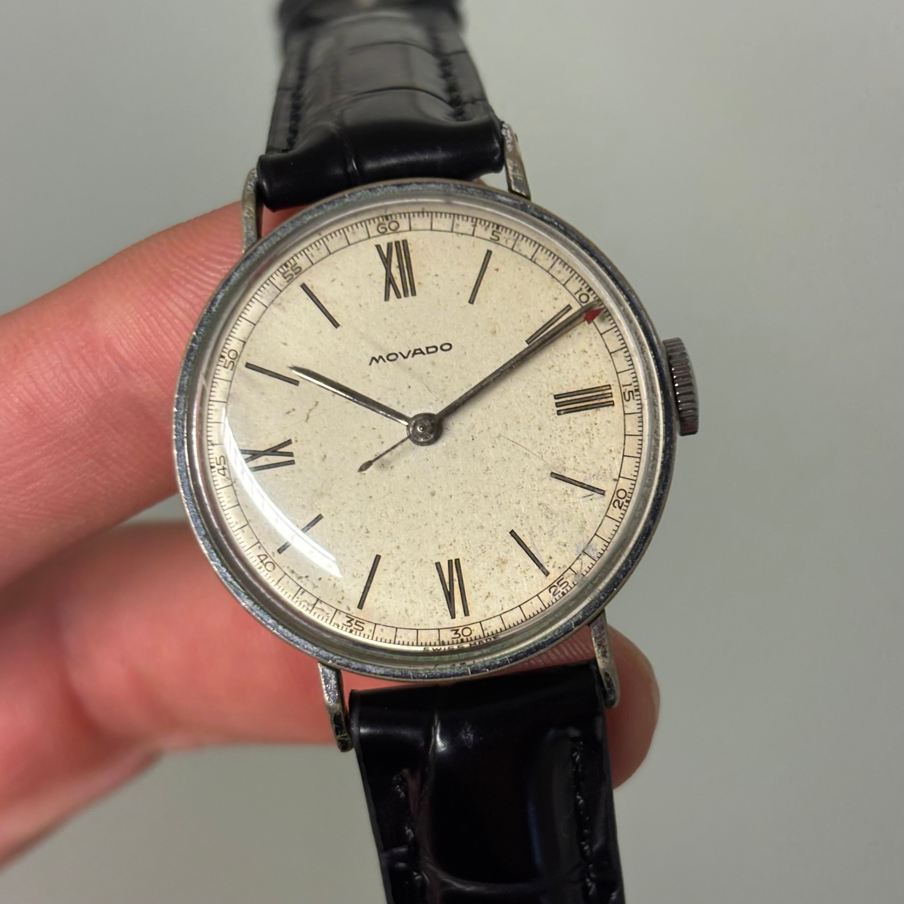 Movado steel rare bullet case