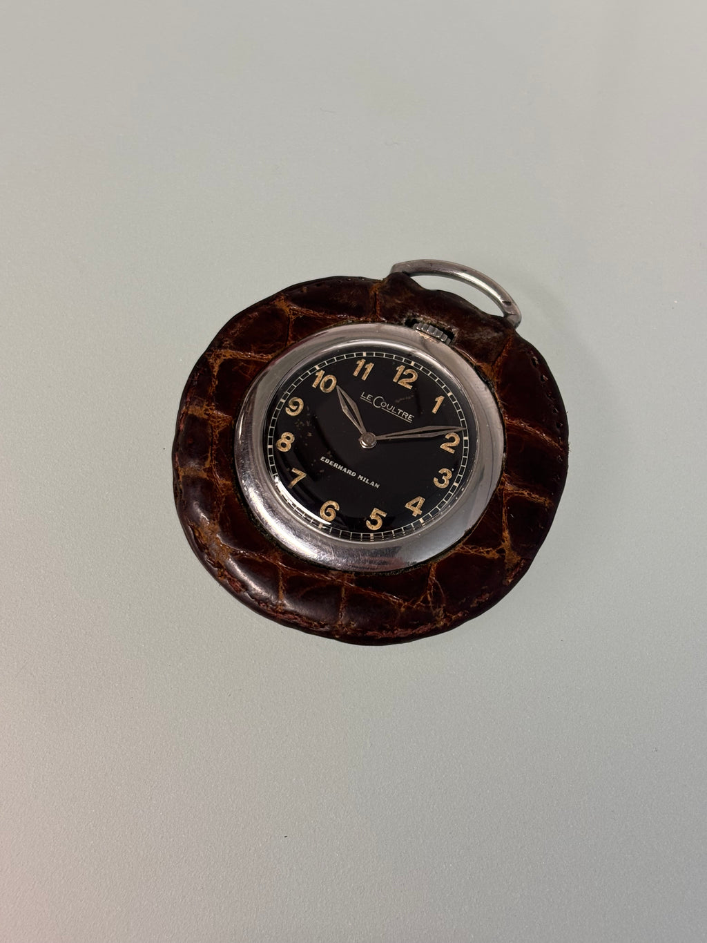 Jaeger LeCoultre pocketwatch Eberhard Milan signed