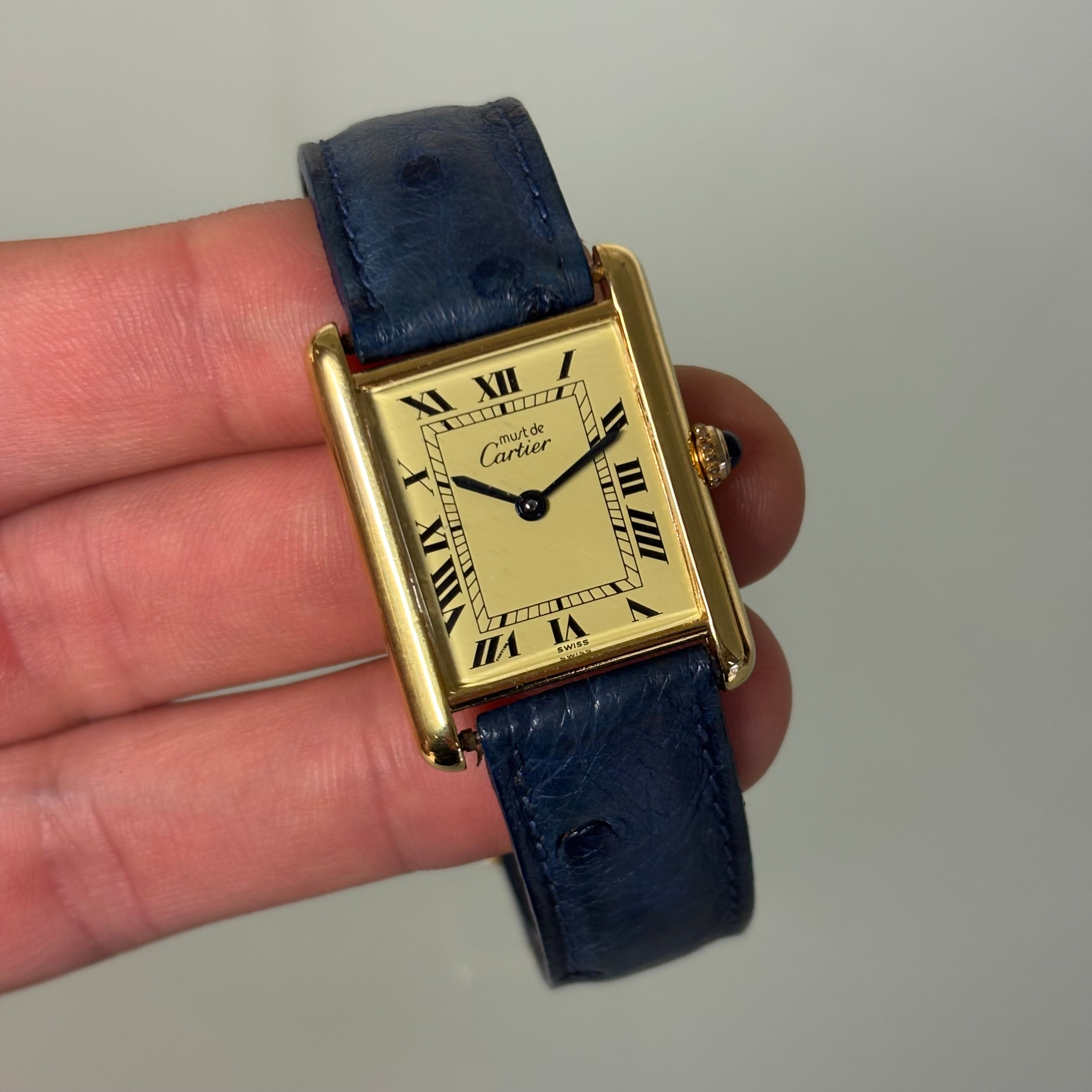 Cartier Tank GM with original strap & clasp