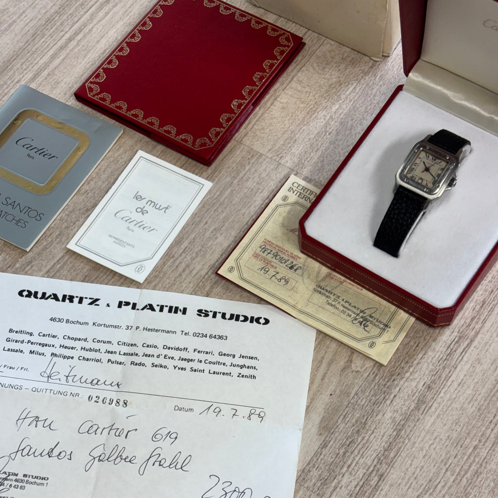 Cartier Santos Galbée GM Full Set