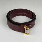 Les Must de Cartier Belt – Bordeaux Leather, Size 76–84 cm