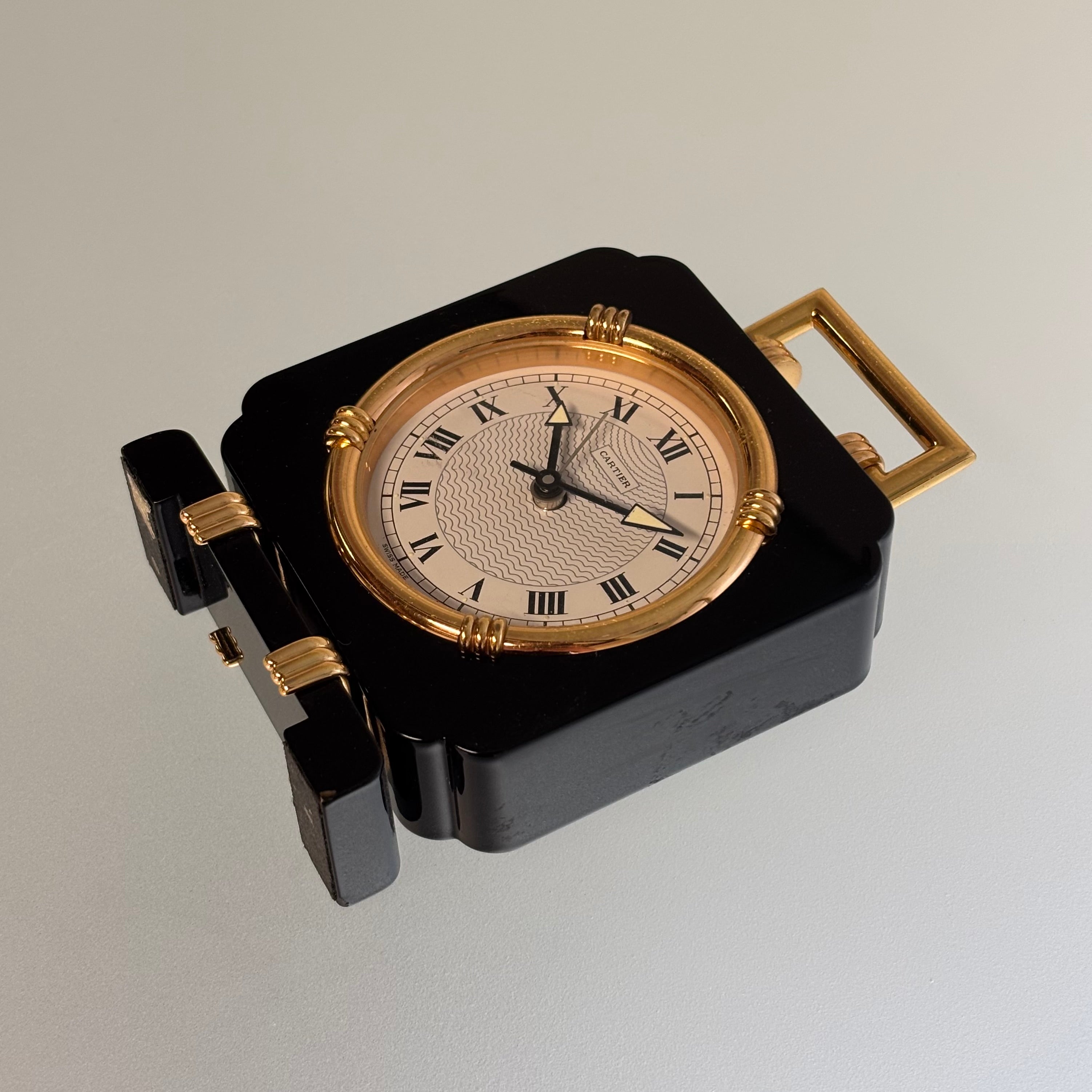 Cartier Gold/Black TableClock