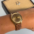 Cartier × Bulova Accutron – 14K Gold, Complete with Box