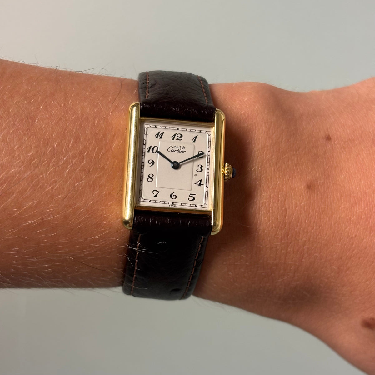Cartier Tank Breguet GM with original buckle