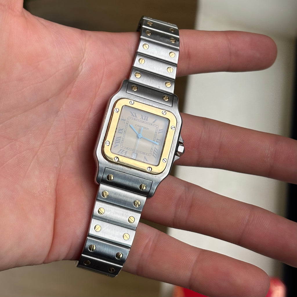 Cartier Santos Galbée GM Gold/Steel