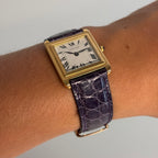 Piaget × Cartier Wristwatch – 18K Yellow Gold, Guilloche Dial