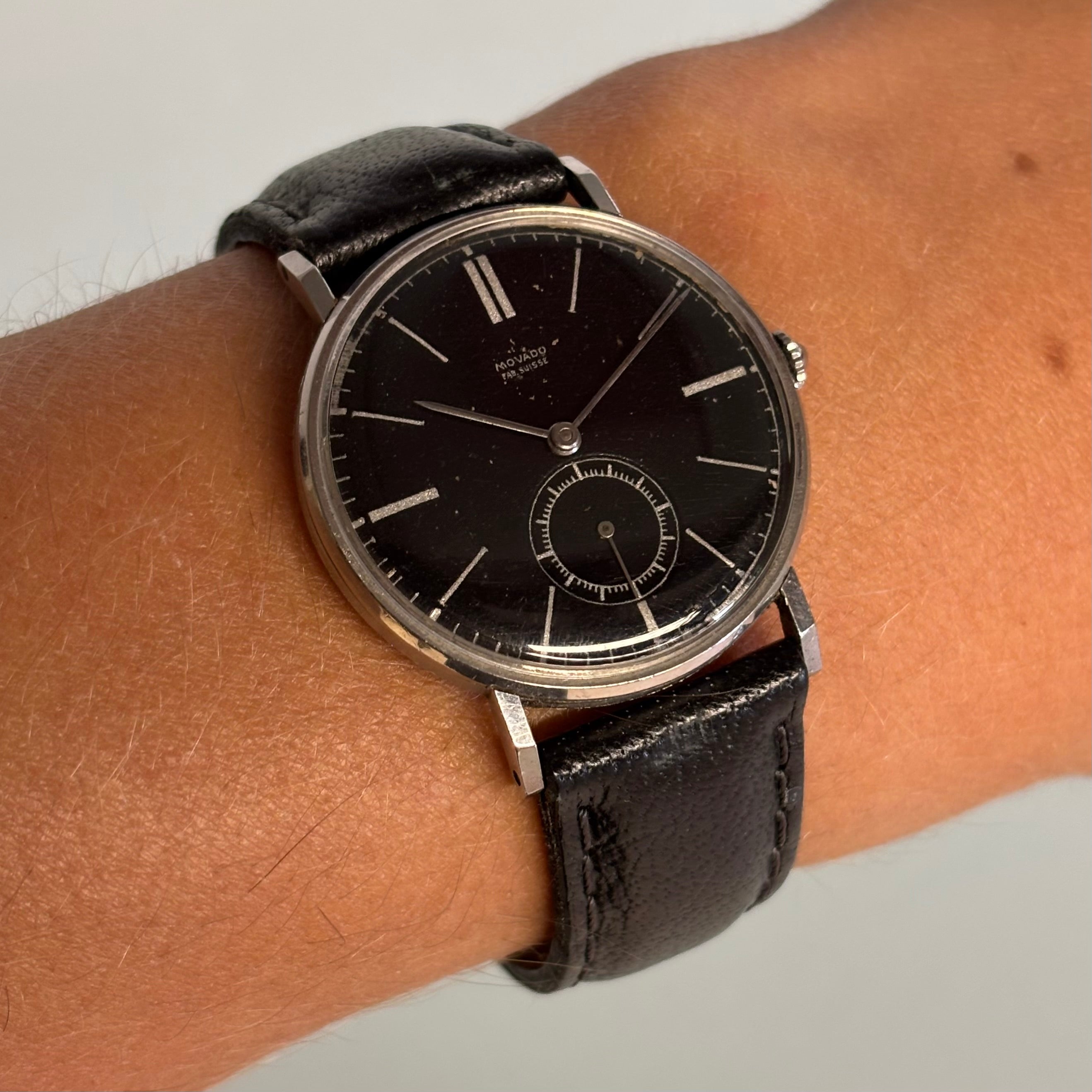 Movado Fab Suisse Black dial