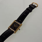 Cartier Tank GM black dial with original buckle