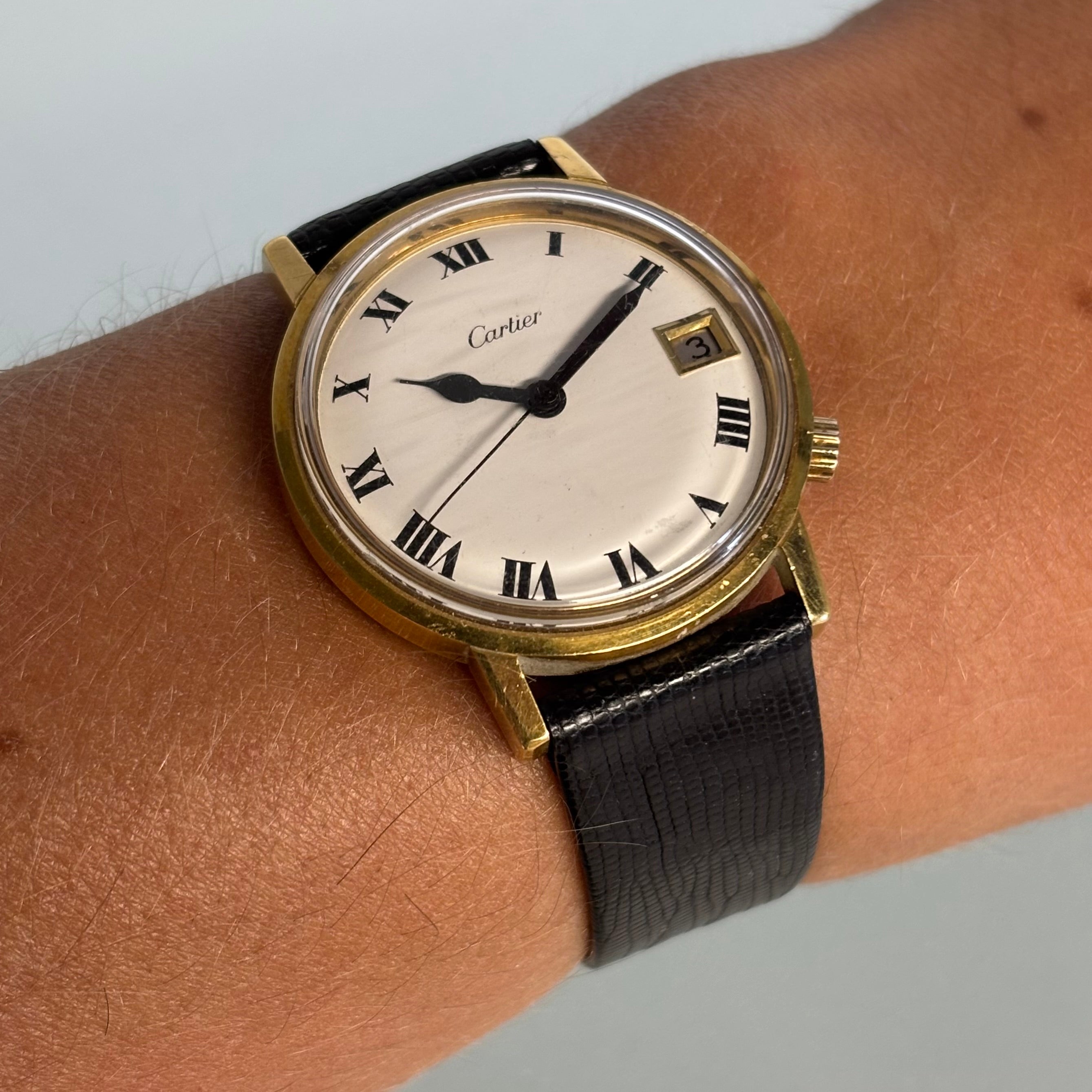 Bulova Aucutron Cartier signed 18k