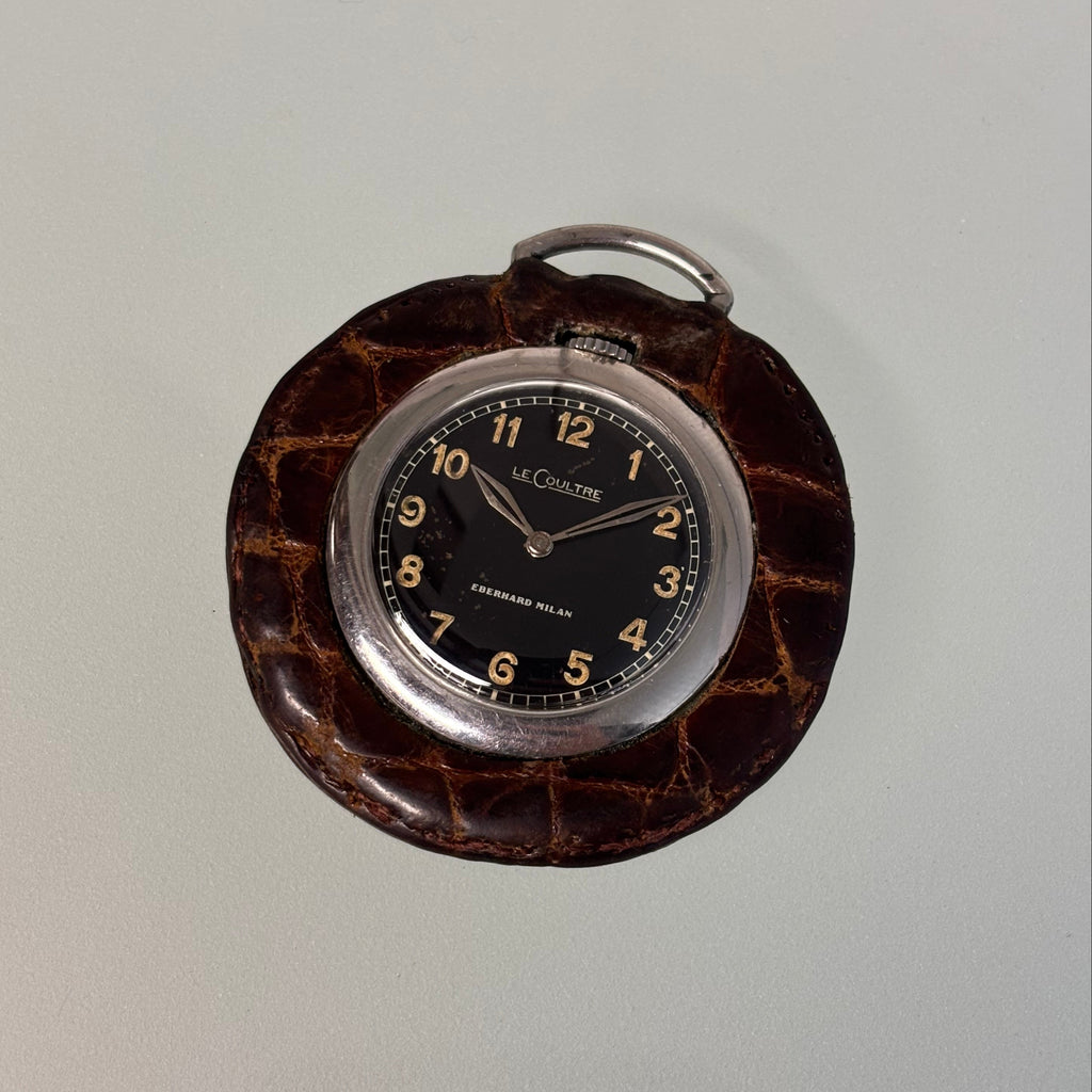Jaeger LeCoultre pocketwatch Eberhard Milan signed