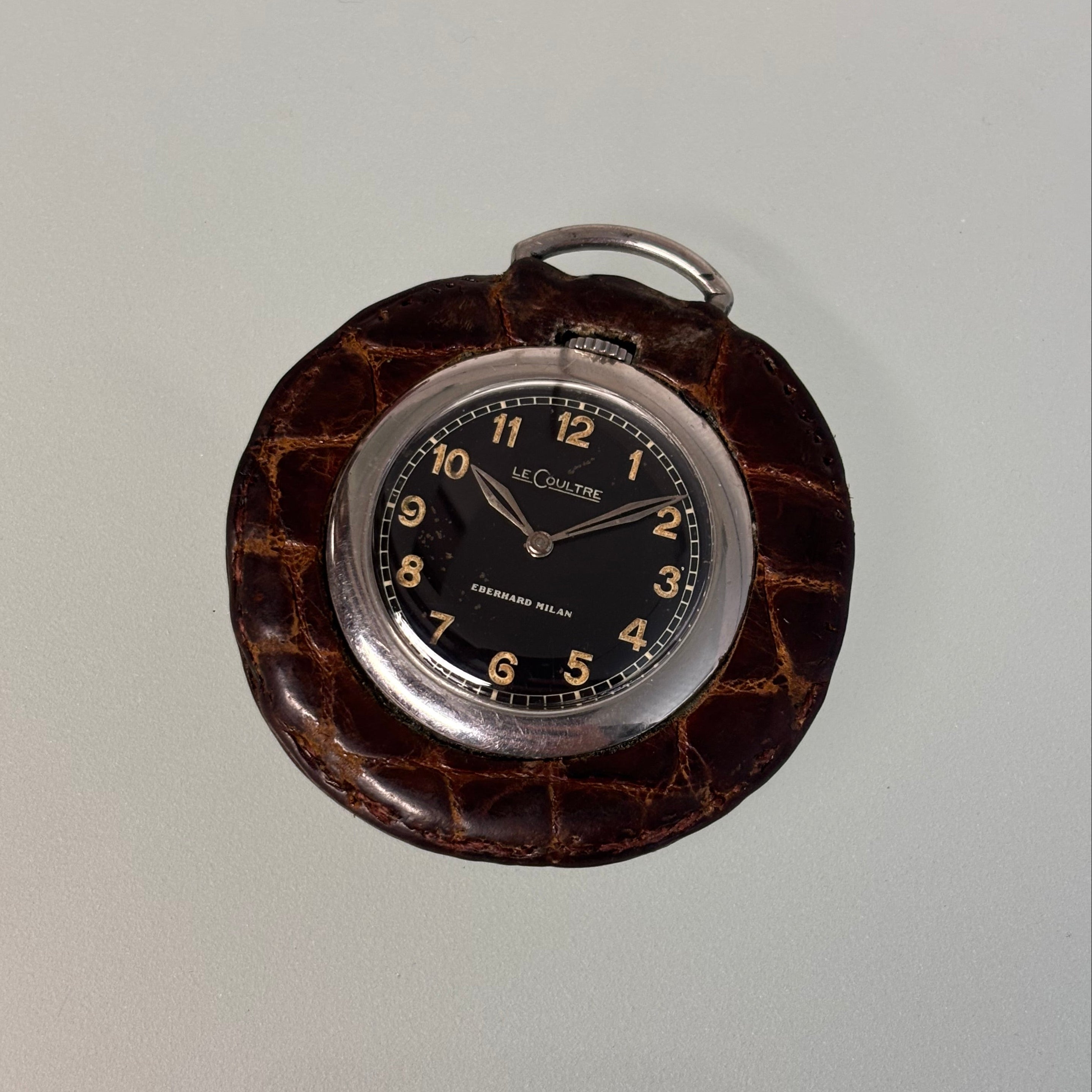 Jaeger LeCoultre pocketwatch Eberhard Milan signed