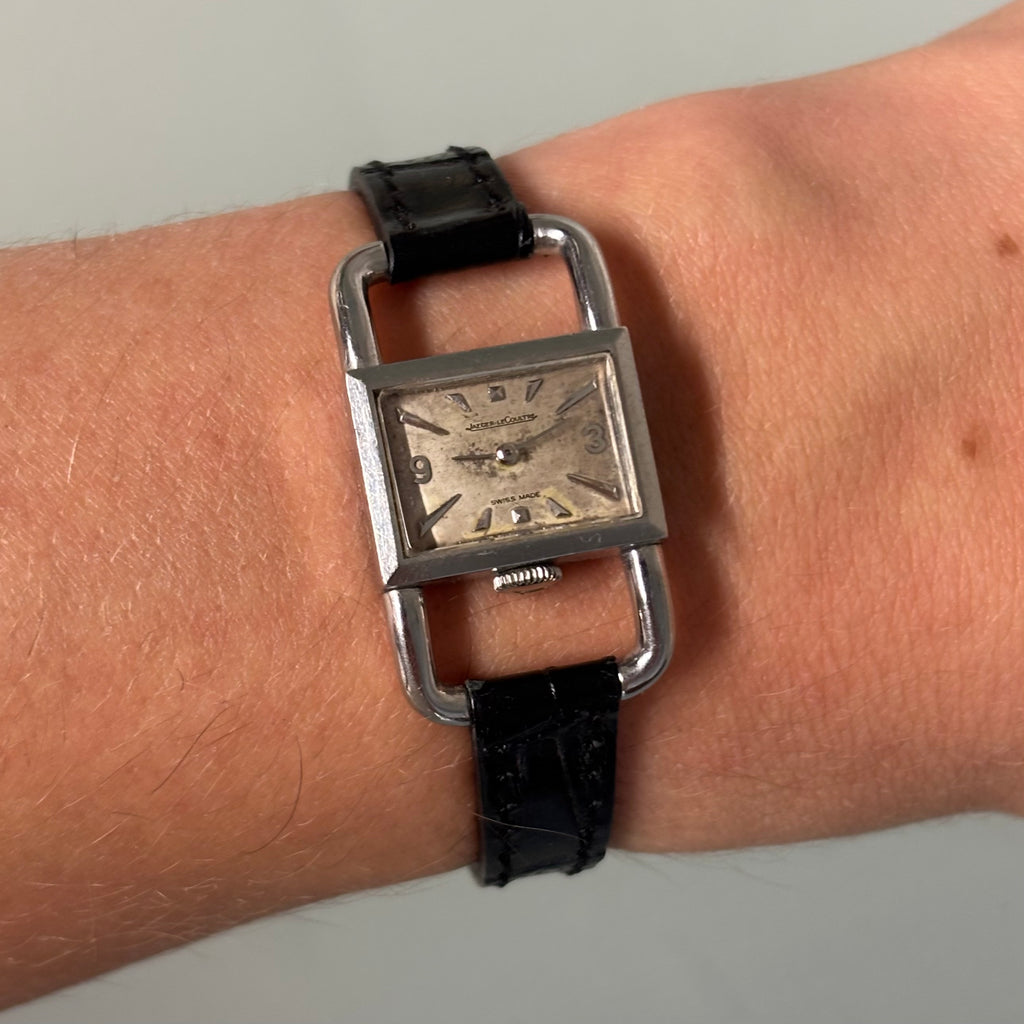 Jaeger LeCoultre vintage steel Etrier