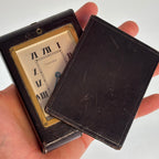 Cartier × Concord Travel Clock – Vintage Leather-Cased Timepiece