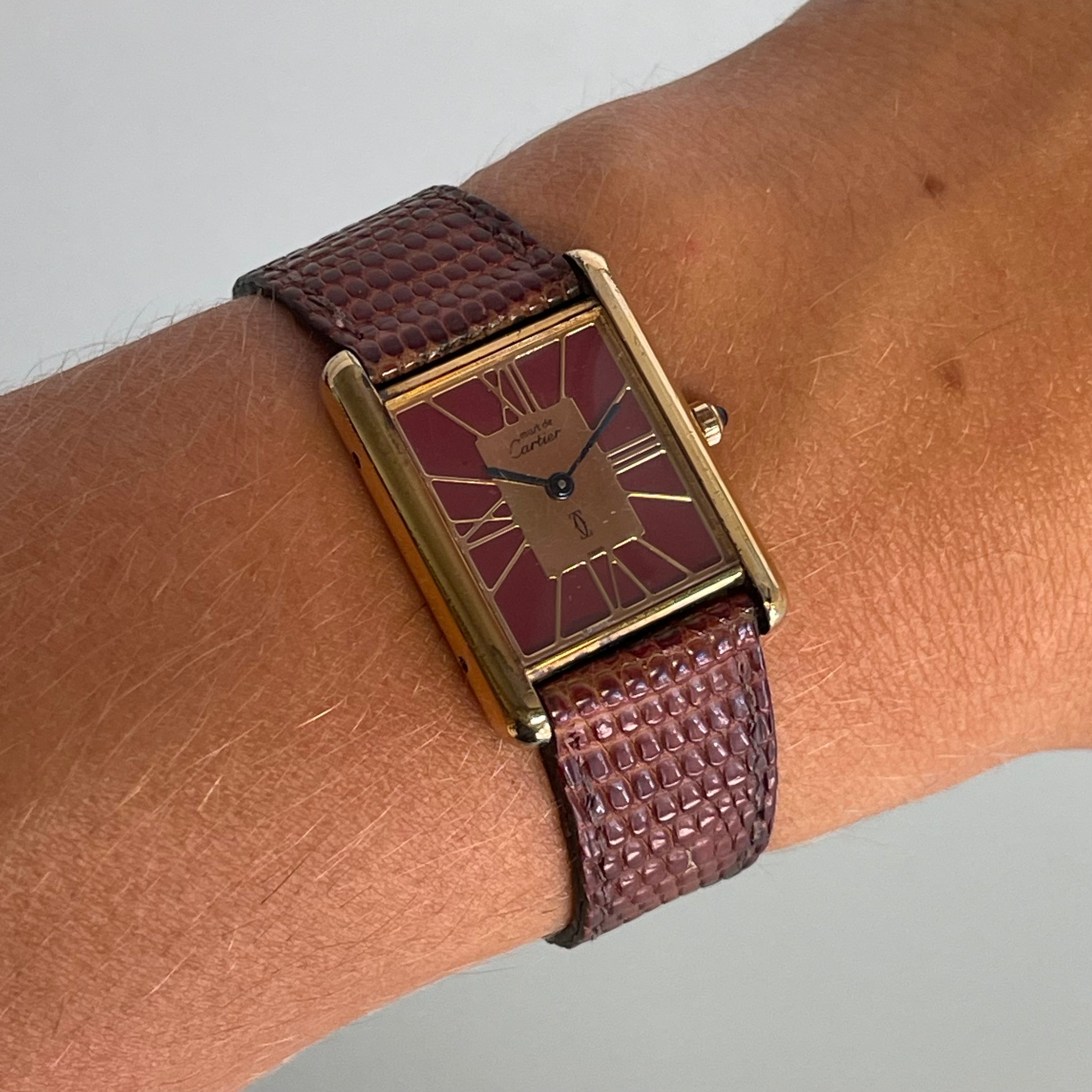 Cartier Tank GM Bordeaux
