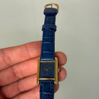 Cartier Tank PM Lapis lacquer with buckle