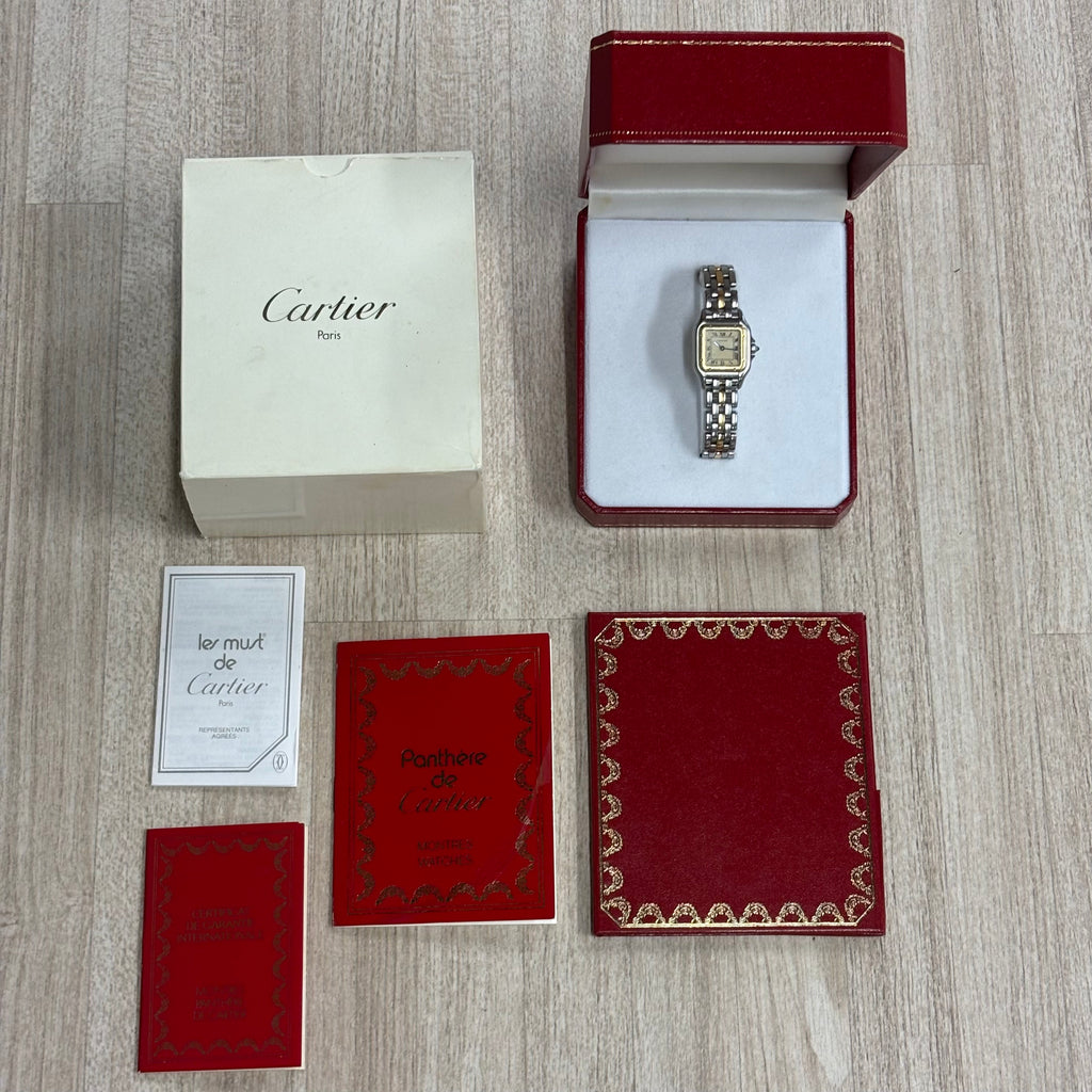 Cartier Panthere Small Gold/Steel Full Set