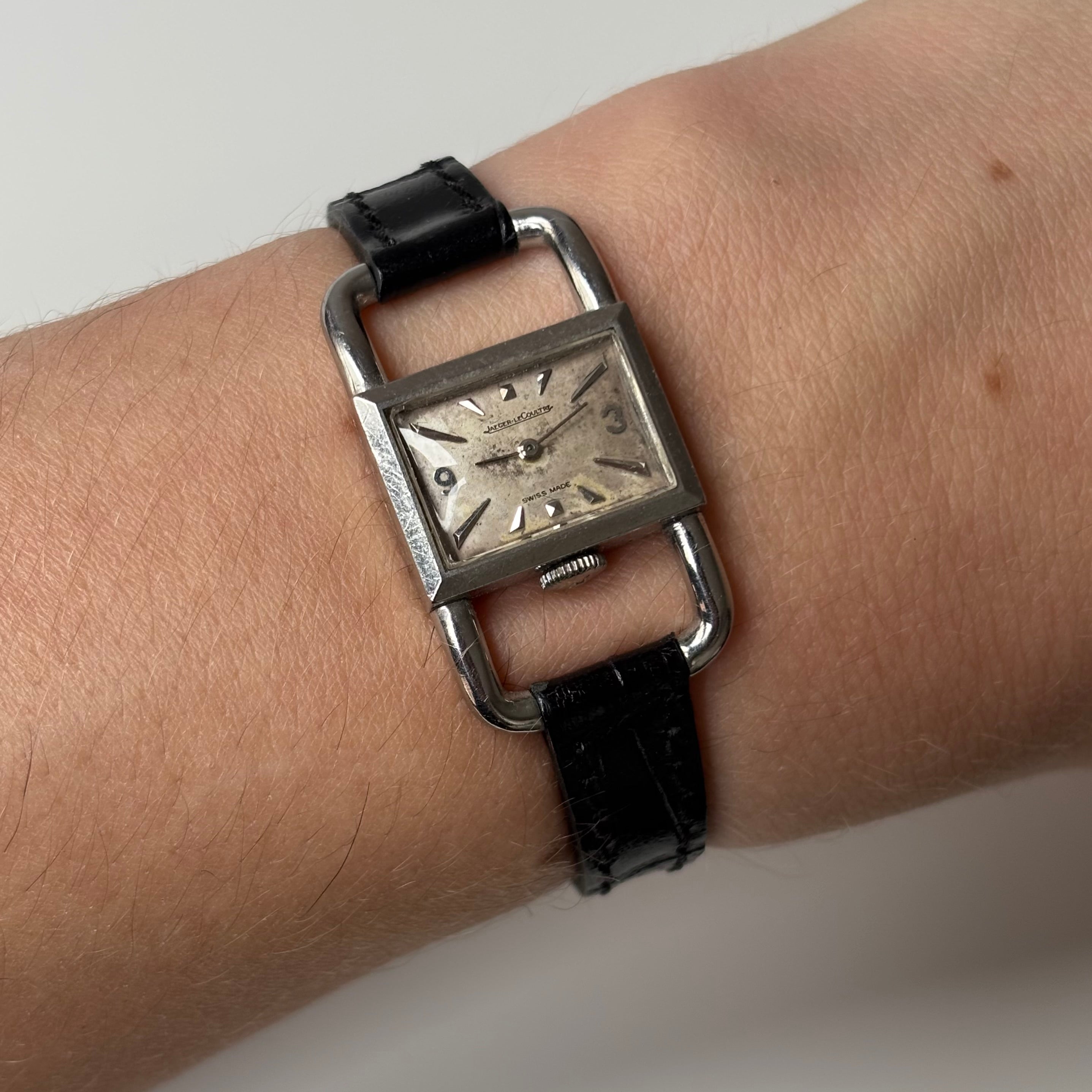 Jaeger LeCoultre vintage steel Etrier