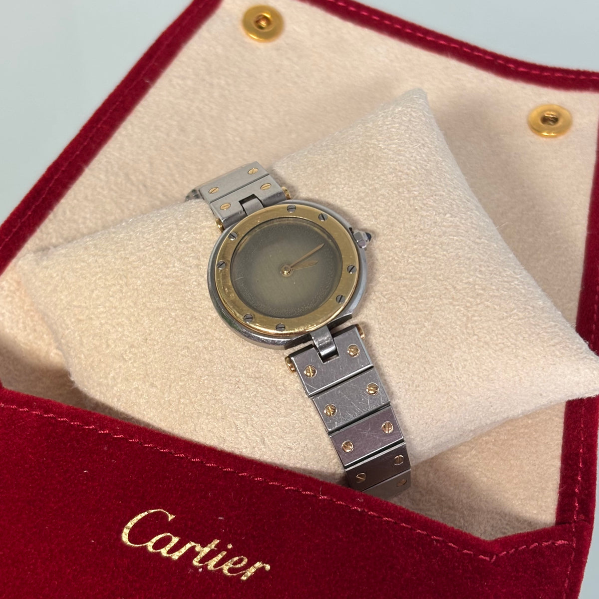 Cartier Santos Vendome Gold/Steel ghost dial