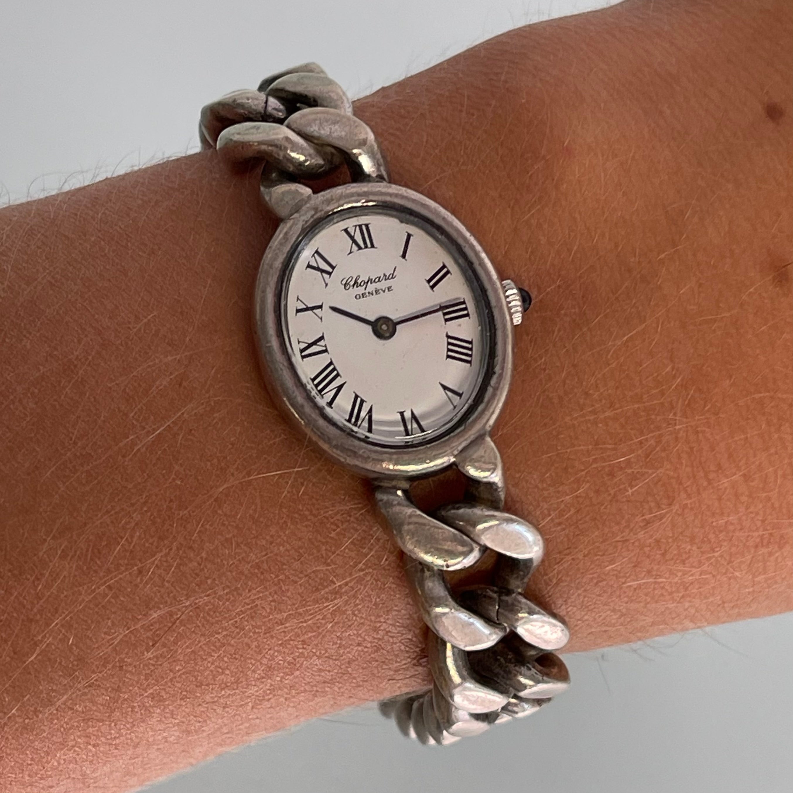 Chopard Silver Cuban Bracelet watch